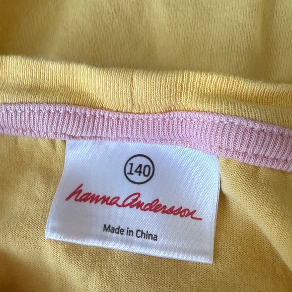 Hanna Andersson Yellow Long Sleeve Embroidered / Graphic Print Bird Top - Picture 4 of 5